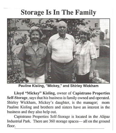 Photo of the original owners and their daughter.